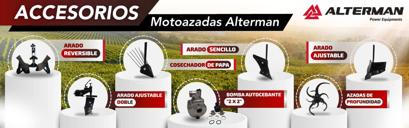 Motoazadas Alterman a gasolina y diésel disponibles en Savake